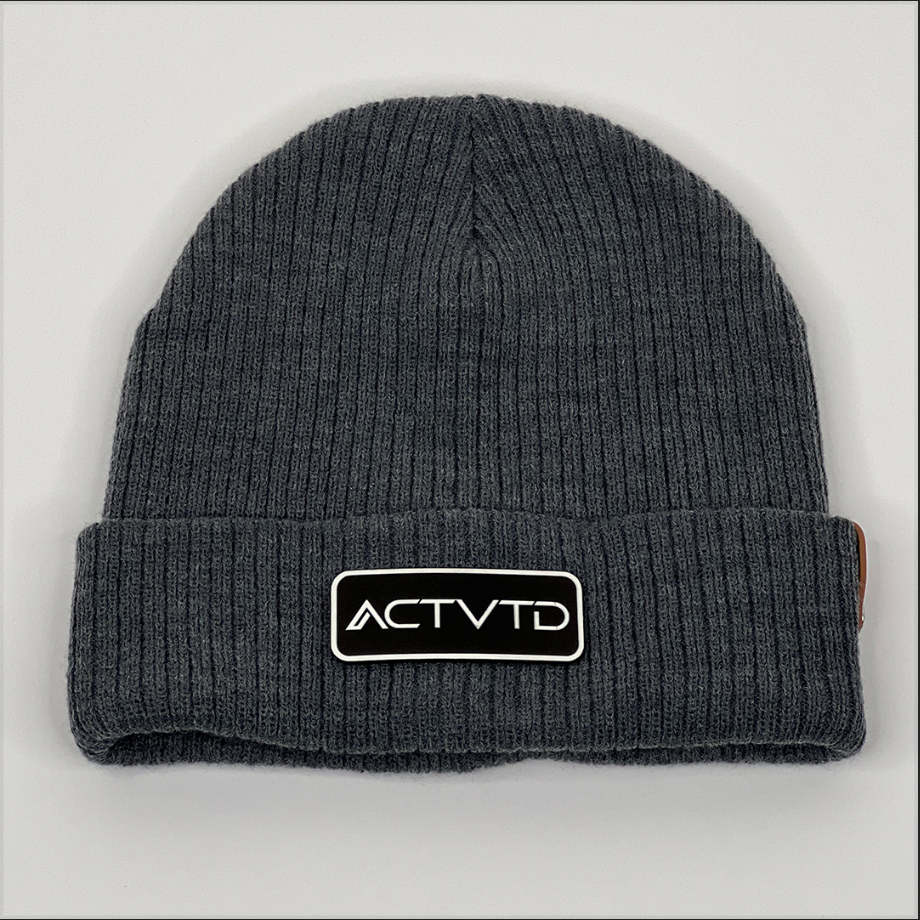 ACTVTD Leather Patch Beanie
